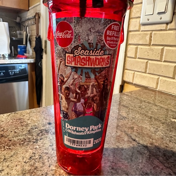 2020 Dorney Park & Wildwater Kingdom Seaside Splashworks Coca Cola Souvenir Cup - Picture 2 of 5
